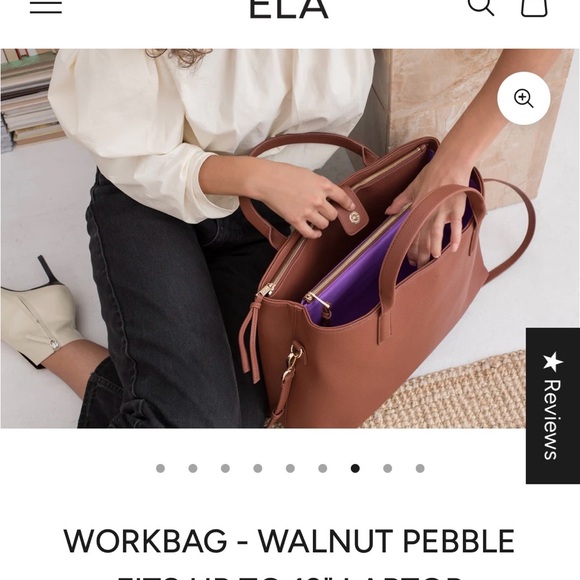 ELA Workbag Walnut Pebble - Picture 2 of 11